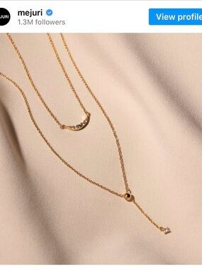 Mejuri Lariat Slider Necklace (discontinued)
